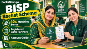 BISP Bachat Scheme: 40% Matching Bonus, Registered Bank Partners, and Account Guide