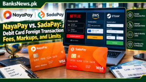 NayaPay vs. SadaPay: Debit Card Foreign Transaction Fees, Markups, and Limits